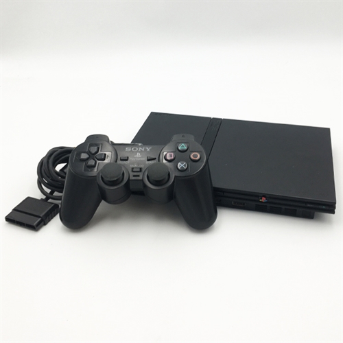 Playstation 2 Slim Sort Konsol - SNR FC2291327 (B Grade) (Genbrug)